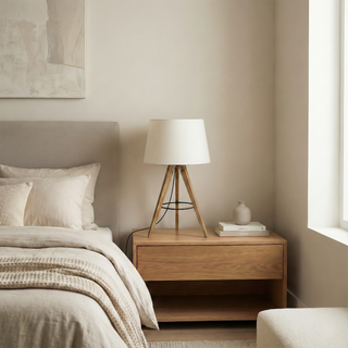 Wooden Tripod Table Lamp, view 5
