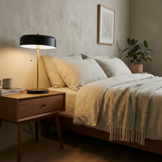 Black Mushroom Dome Table Lamp, view 4