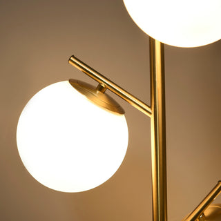 3-Globe Gold Floor Lamp, view 8