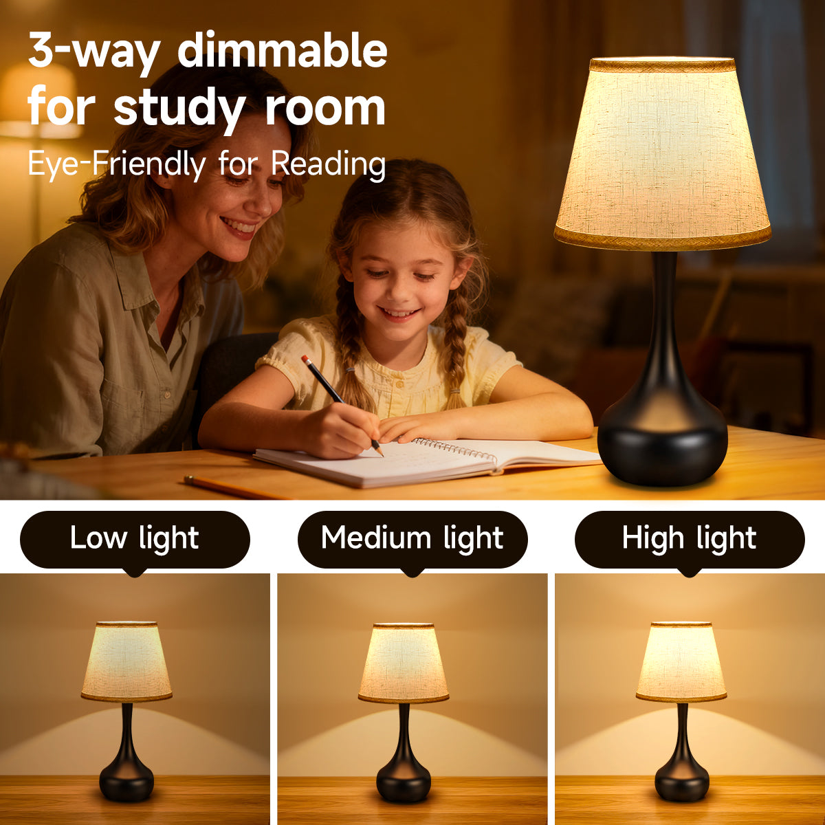 Touch Bedside Lamps, Set of 2, view 5