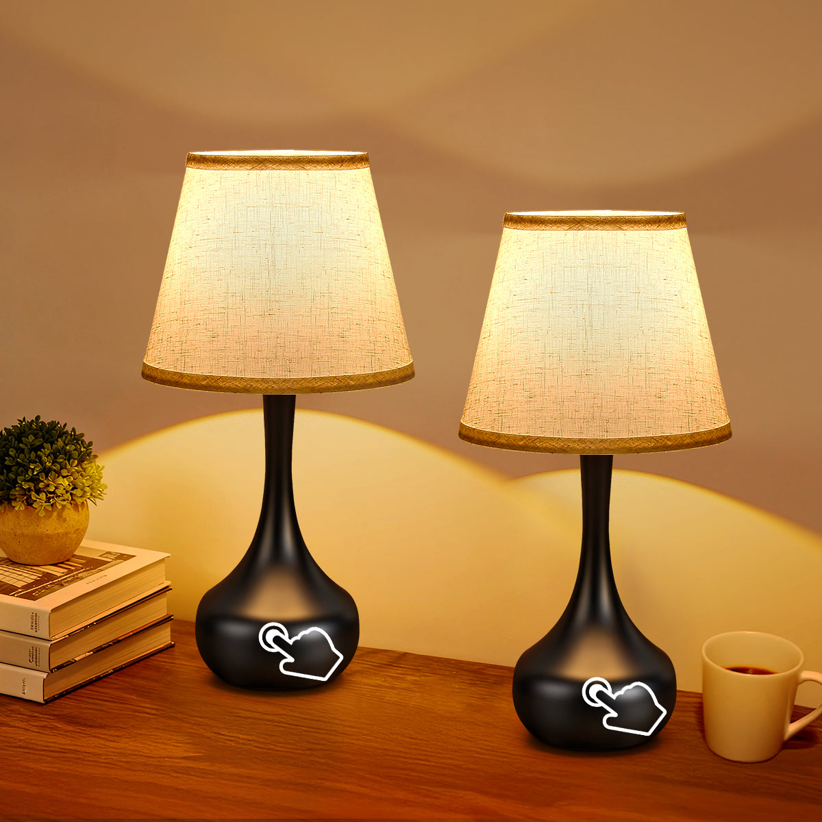Touch Bedside Lamps, Set of 2, view 4