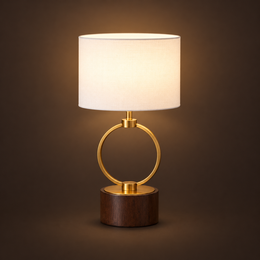 Brass Ring Table Lamp