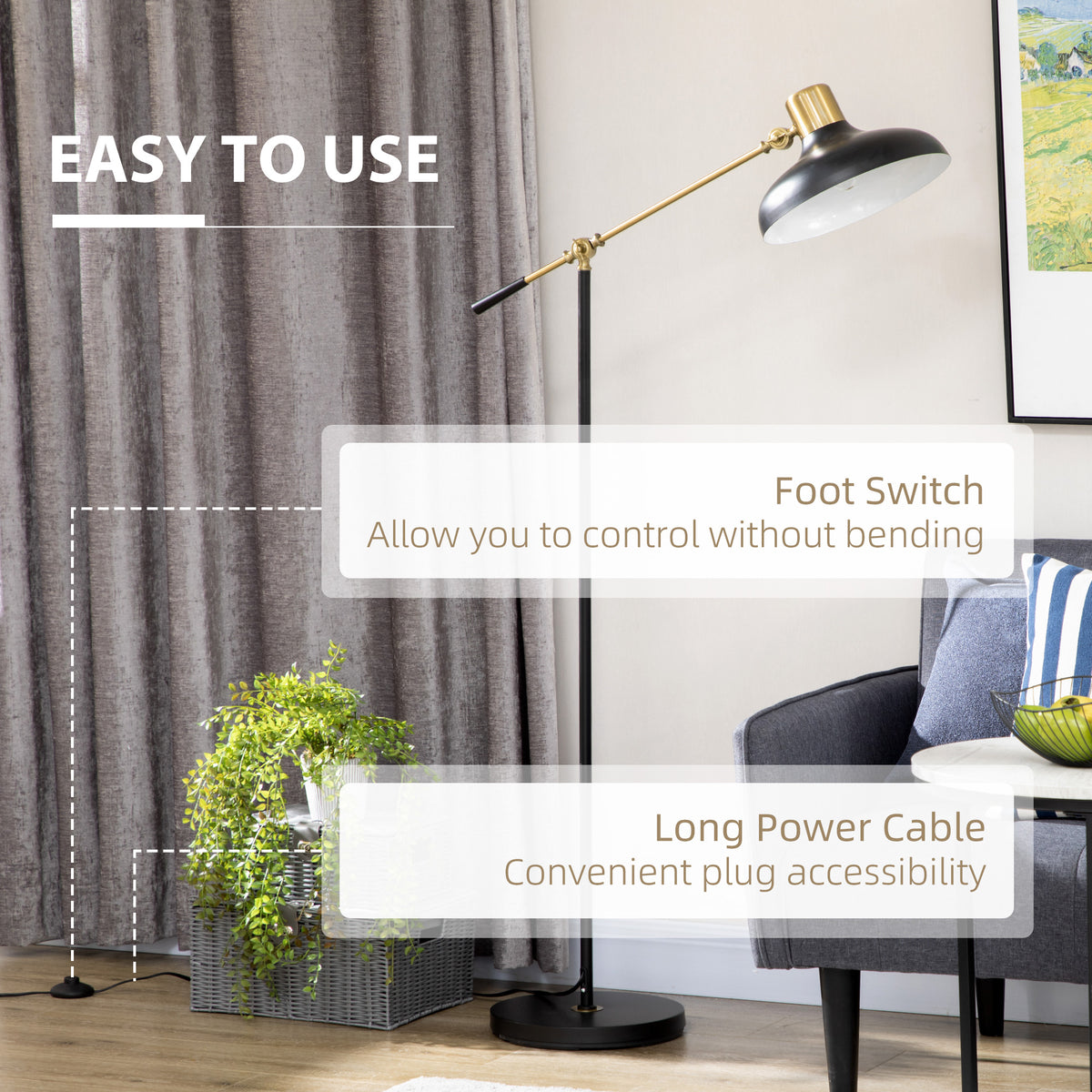Balance Arm Floor Lamp, view 3