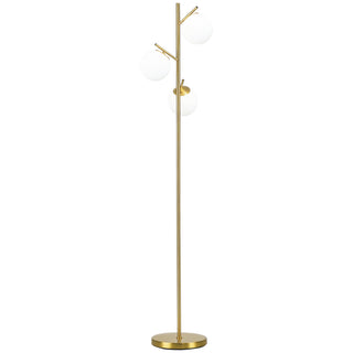 3-Globe Gold Floor Lamp, view 9