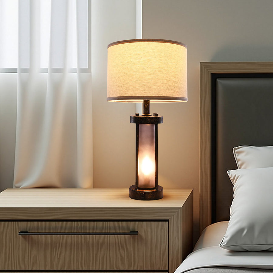 Farmhouse Table Lamps, Set of 2